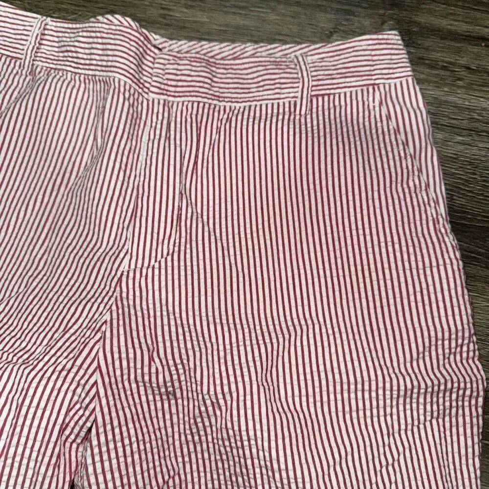 Chaps Size 8 Red Striped shorts